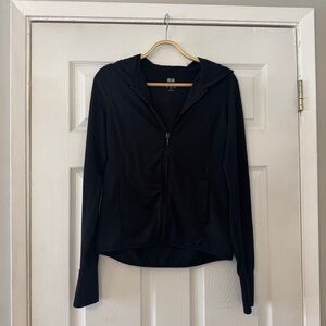 Uniqlo Black Zip Up UV Hoodie